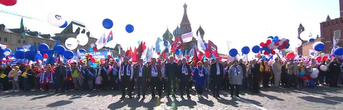 Über 100.000 Menschen bei Moskauer Maidemonstration