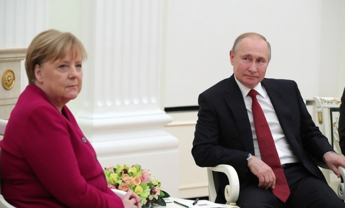Bundeskanzlerin Merkel bei Präsident Putin in Moskau