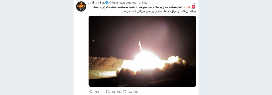 US-Militärbasis im Irak von Raketen angegriffen [mit Video]