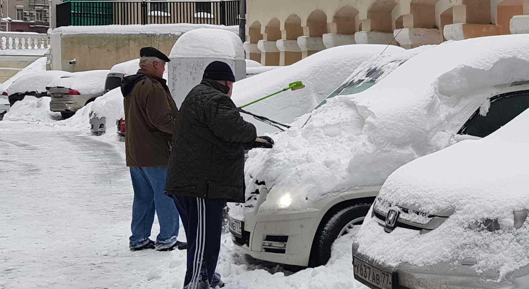 Schneefall in Moskau gehörte zu den fünf stärksten seit 146 Jahren