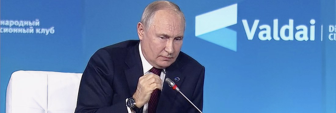 Putin beim Waldai Diskussionsclub – Ansprache und Fragen der Presse